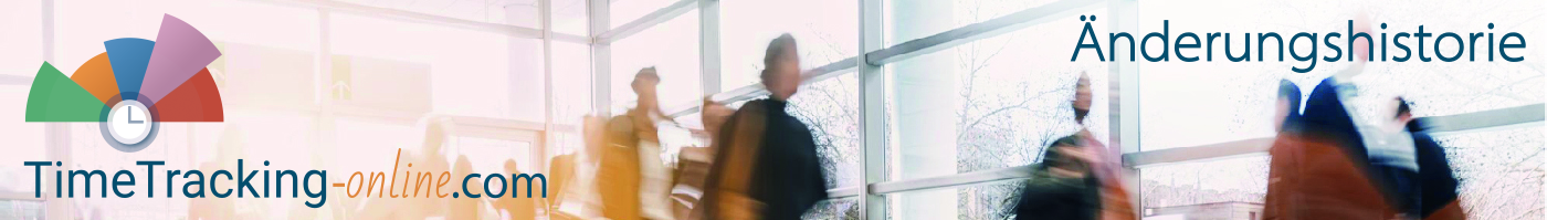 TimeTracking Changelog