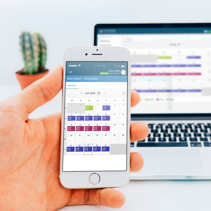 Dienst und Schichtplanung: Mobile Verwendung